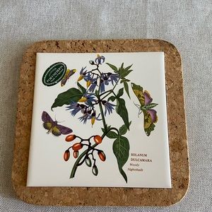 English Tile or Trivet made by H&R Johnson.  Woody Nightshade
